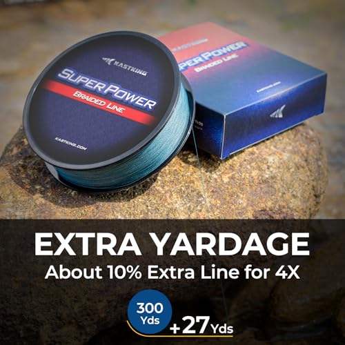 Superpower Braided Fishing Line (X4-Camo Aqua / 12LB(300 Yds))