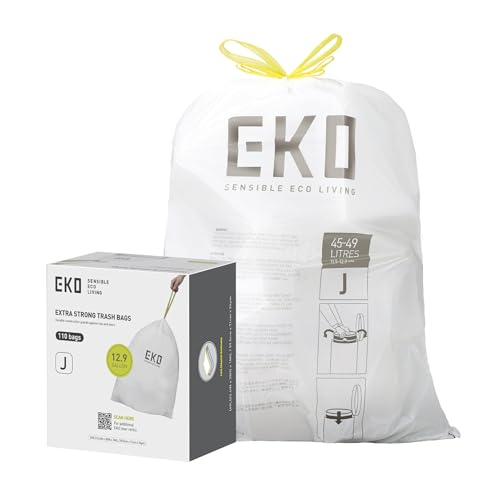 12.9 Gallon 45 (110 Count (Pack of 1) / 12.9 Gallon Bags/Code J)