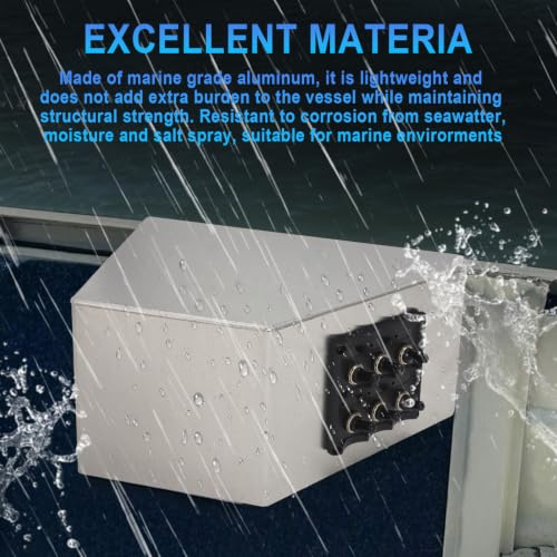 Aluminum Side Console Switch Panel Mount for Boats Bracket for Fish Finders Boat Accessories (Bracket+Switch Panel)