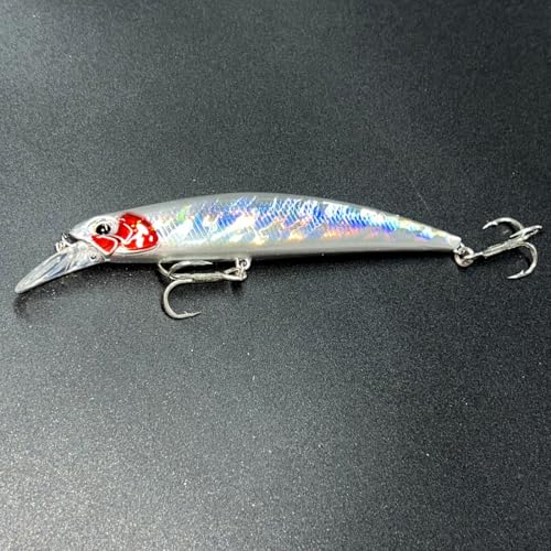 3pcs Iridescent Minnow Fishing Lures Set