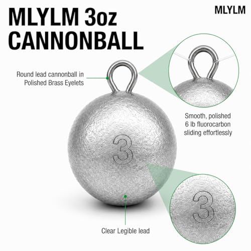 10 Pack 3 oz Cannonball Sinkers