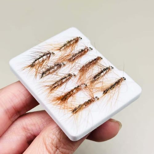 10Pieces Fly Fishing Flies Lure Artificial Insects Winged Caddis