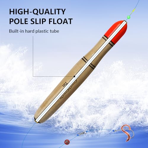 Fishing Floats (C-Wooden Pole Float-5Pcs / 7"-5Pcs)