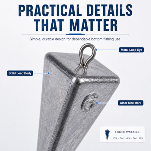 Pyramid Sinkers Fishing Weights