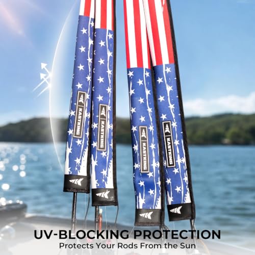 MeshGuard Fishing Rod Sleeves (Flag 4 Pcs / Spinning)