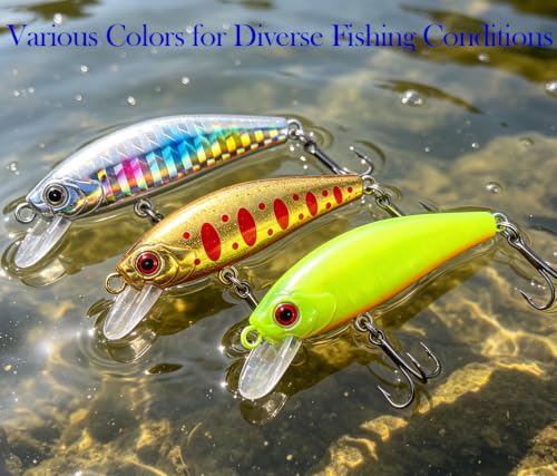 3D Eyes Artificial Crankbait Fishing Lures Kit Jerkbaits for Bass Lures