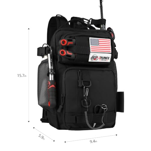 Tactical Fishing Backpack (Black)