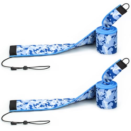 Neoprene Fishing Rod Sleeve Rod Socks for Casting (60" / 2-Blue camo)