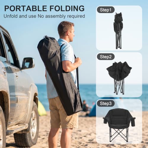 No Assembly Portable Camping Chair