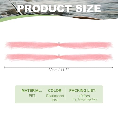 Crystal Flash Fly Fishing Line (Pearlescent Pink)