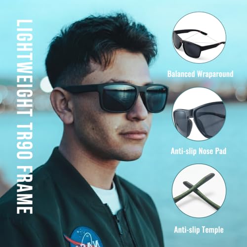 Polarized Sport Sunglasses for Men and Women