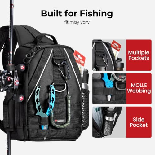 Fishing Backpack (Black / Standard)