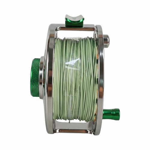 FLK II Fly Fishing Reel Aluminum Trout 3 (3/5wt / Silver-with Line)