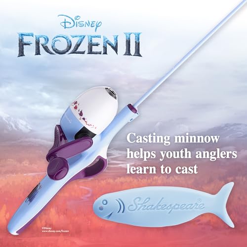 Disney Frozen II Kit 2'6" Spincast Combo for Kid (Disney Frozen II Beginner)