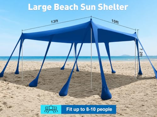 Beach Tent Sun Shelter 14 x 11FT