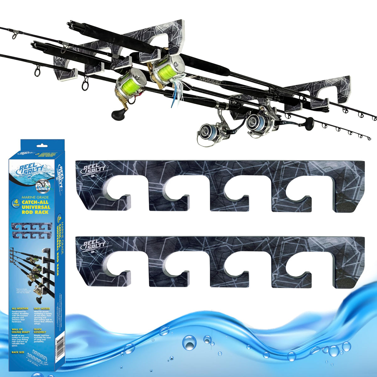 Reel Salty Pack of 2 Marine Grade 4 (2-Pack)