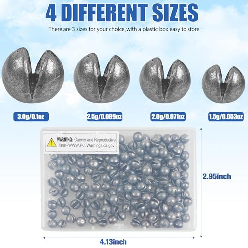 Removable Split Shot Weights Fishing Sinkers Slip On Fly Fishing Weight