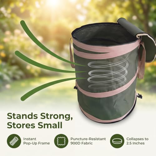 23 Gallon Collapsible Yard Waste Bin