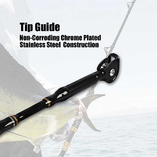 1 Piece Saltwater Offshore Trolling Rod 6
