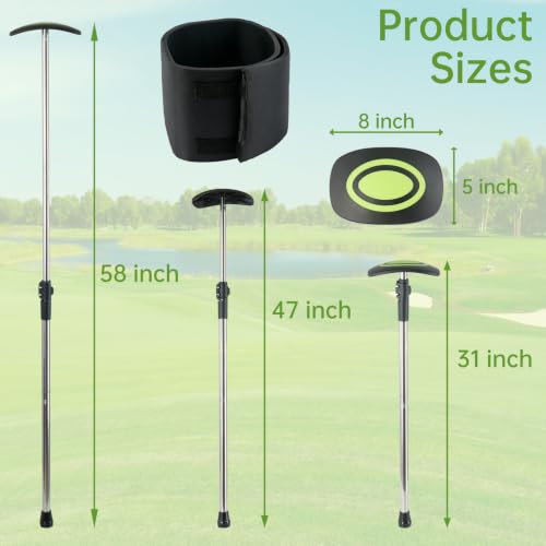 Adjustable Golf Bag Support Pole 31" (Green)