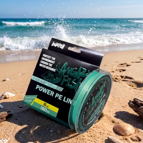 8 Strand Braided Fishing Line (Seafoam Green / 6LB(300Yds))