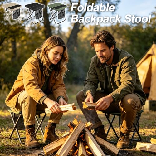 Foldable Backpack Stool for Adults