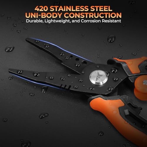 AeroVice 7.5” Fishing Pliers (7.5'' Straight Nose)