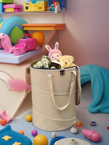 Collapsible Trash Can with Lid (coffee)