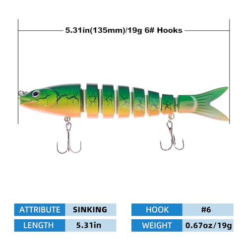 Fishing Lures (A4(5.3in 0.6oz))