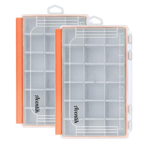 Waterproof Fishing Tackle Box Organizer with Removable Dividers Sturdy Lure Storage Box and Terminal Tackle Storage 3600 Tackle Trays