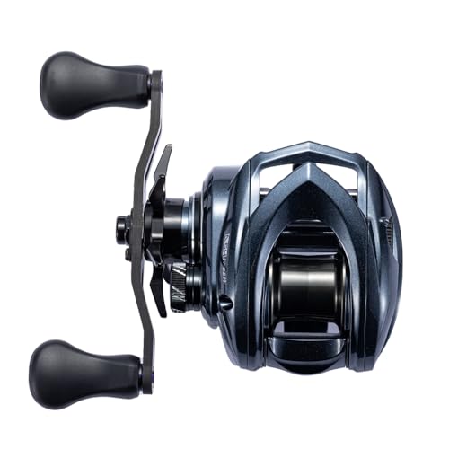 ASHMOON Long Casting Baitcaster 12+1BB Alloy Fishing Reel (7.1:1-LEFT / Rubber Handle)