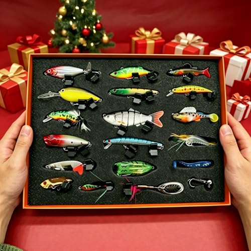41 Pcs Fishing Lures Kit for Bass Trout & Pike