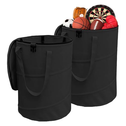 Pop up Camping Trash can with lid
