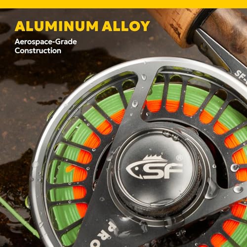 SF 003 Pro Fly Fishing Reel (Gunmetal Gray/Moss Green / 5/6wt)