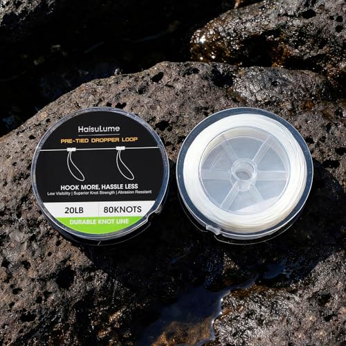 Pre Tied Dropper Loop Knots Fishing Line (20LB)