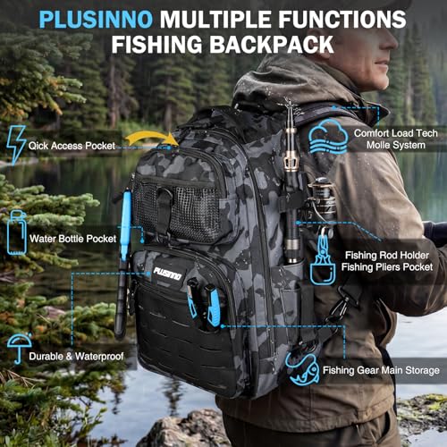 Fishing Backpack with Fishing Gear