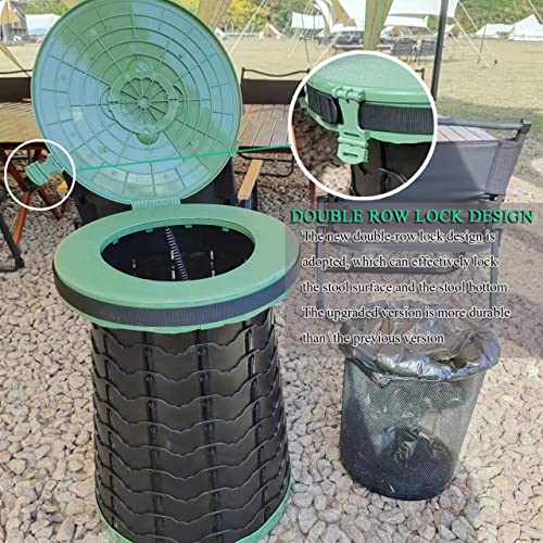 XXL Portable Toilet for Camping (Green)