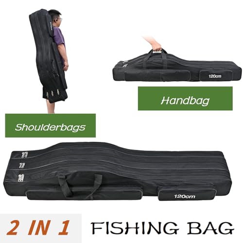 3 Layers Fishing Pole Bag (Green / 150cm/59in)