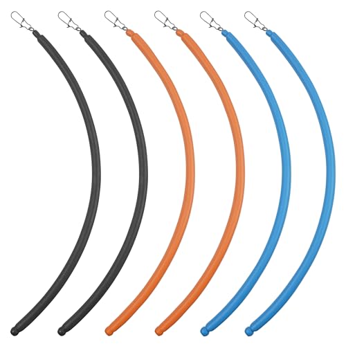 Dragging Weights for Catfishing Tolling Drifting No Snag Sinkers Slip Stick Drag Weights Bottom Search Snagless Catfish Sinker Fishing Weights Catfishing Tackle Gear (3 Colors Mixed-6pcs / 6OZ)