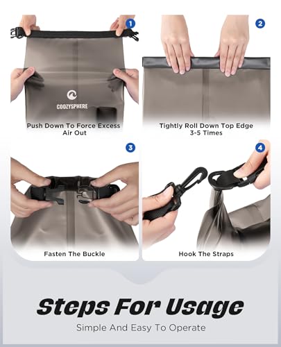 Waterproof Dry Bag with Phone Case & Whistle for Women Men