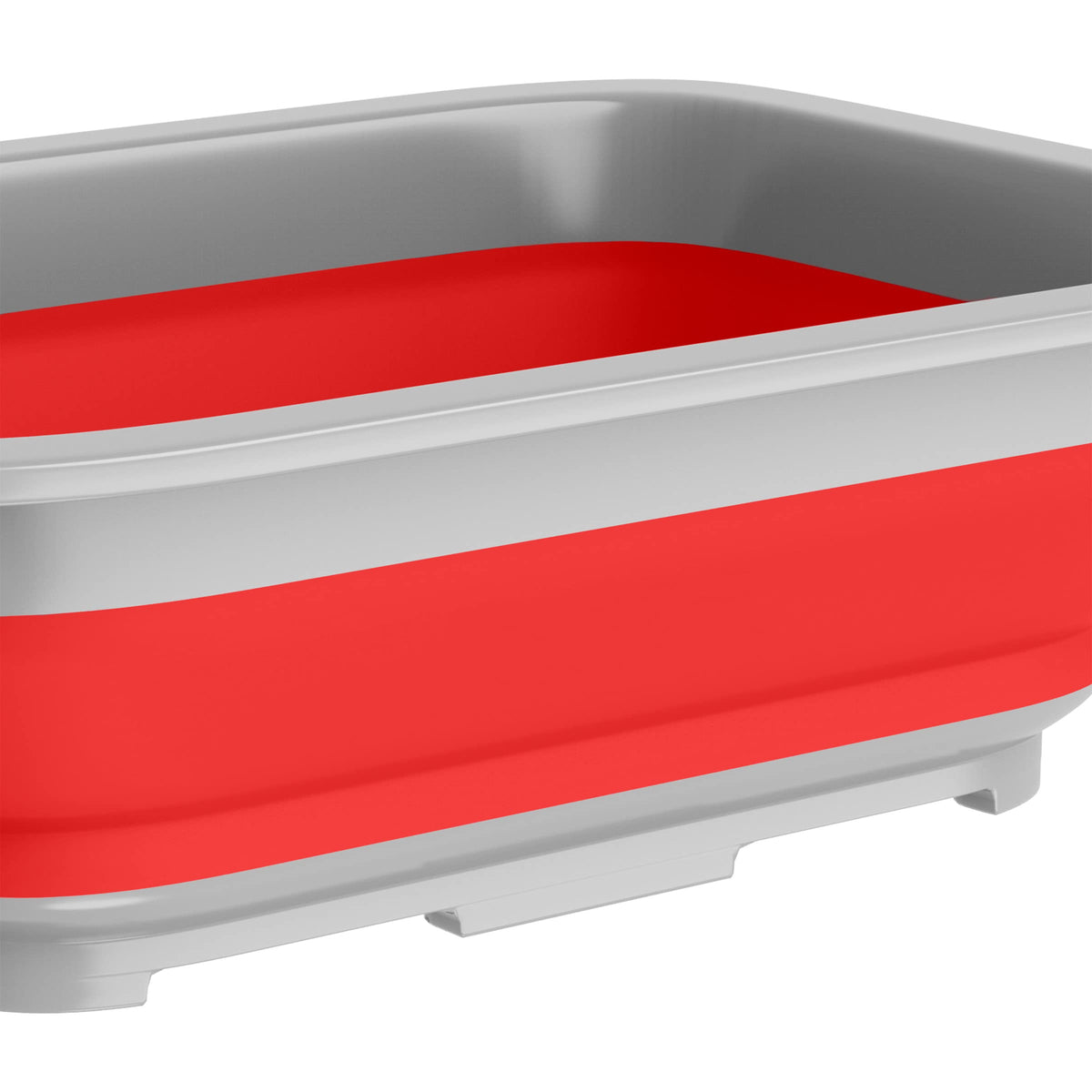Collapsible Trash Can and Camp Sink Set (Red and Green)
