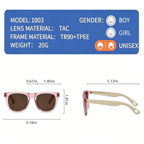Cute Fashion Kids Sunglasses (White Green)