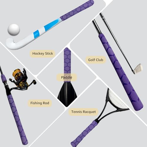 Honeycomb Pattern Heat Shrink for Pool Cue (40mm dia. x 5.25 ft long / Purple)