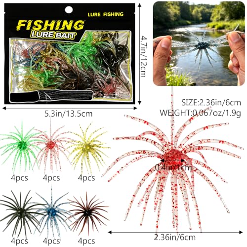Bass Fishing Lures (A-24PCS mix 2.36in)