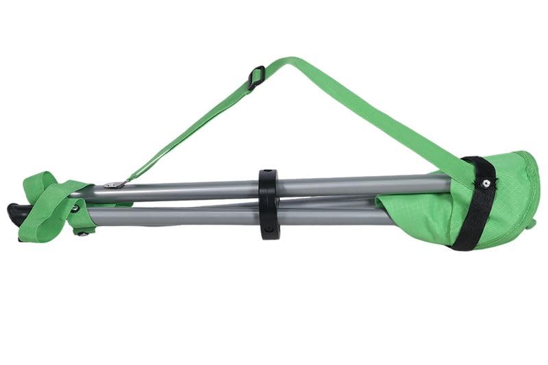 Tripod Stool Camping Chair featuring a lightweight and portable design made from RipStop fabric (Green)