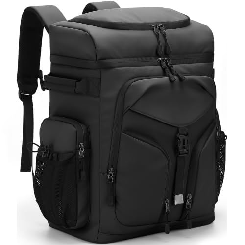 48 Can Large Insulated Cooler Backpack (Black)