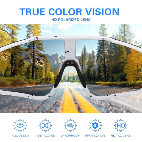 Polarized Sports Sunglasses for Men Women