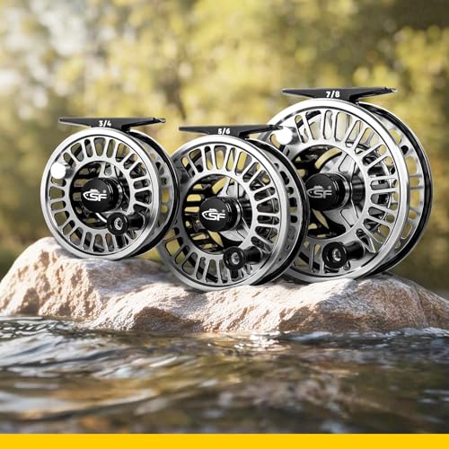 SF 003 Pro Fly Fishing Reel for Freshwater (Gunmetal Gray & Black / 3/4wt)
