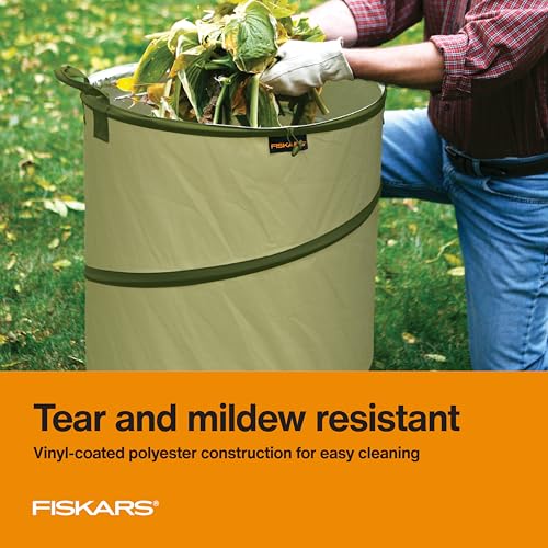 Kangaroo Collapsible Garden Bag with Heavy Duty Hardshell Bottom for Leaf and Yard Waste