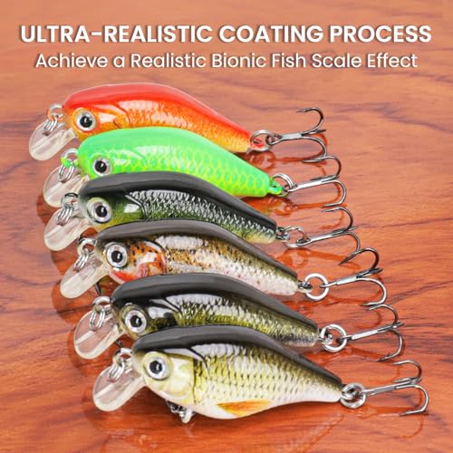 Easy Catch Crankbait Fishing Lures (A3-1.5"-0.15oz)